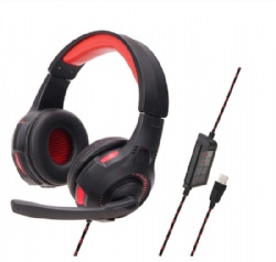 SY855MV wired gaming headset with LED light