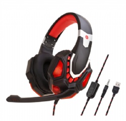 Wired Gaming headset with LED light